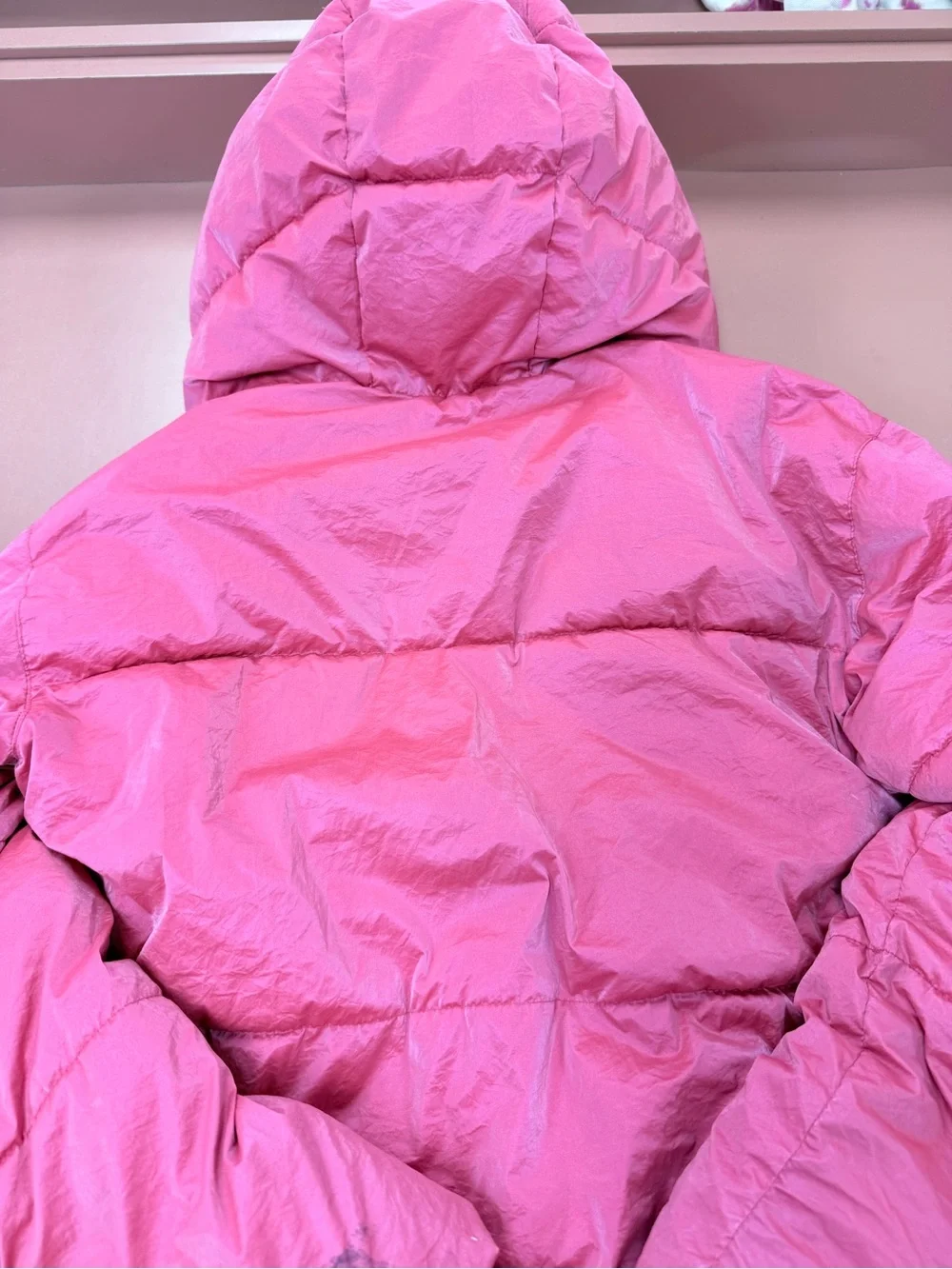 Gap kids Pink Hooded Puffer Jacket